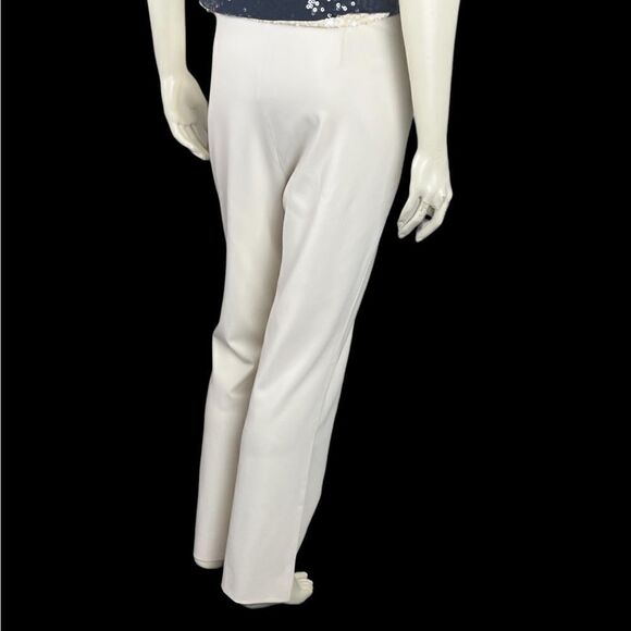 Ralph Lauren Purple Label F/F Winter White Wool Pants Size 12 - Picture 3 of 12